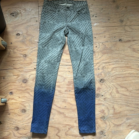 J Brand Pre-Owned Jeans 25 black white and blue pattern - Picture 1 of 6